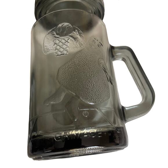 Vintage 1970s McDonalds Gray Glass Collectible Mug Lot Flintstone - Picture 5 of 8